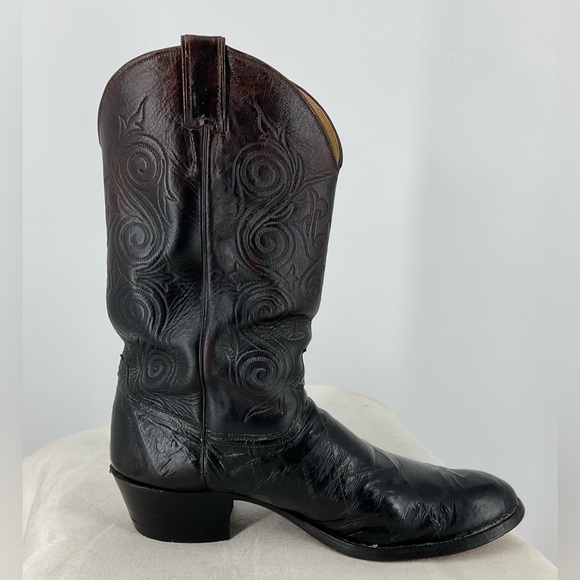 Justin Boots Vintage Eel SZ 12 D - Picture 4 of 7